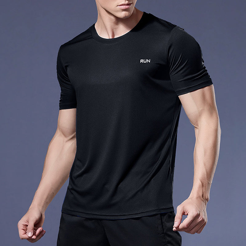 T-shirts de course pour hommes Fitness Compression Gym