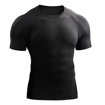 T-shirt de compression 2024 pour hommes Vêtements de sport d'été