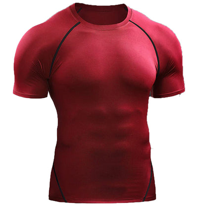 T-shirt de compression 2024 pour hommes Vêtements de sport d'été