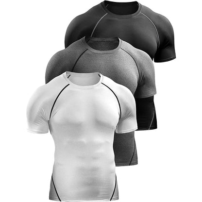 T-shirt de compression 2024 pour hommes Vêtements de sport d'été