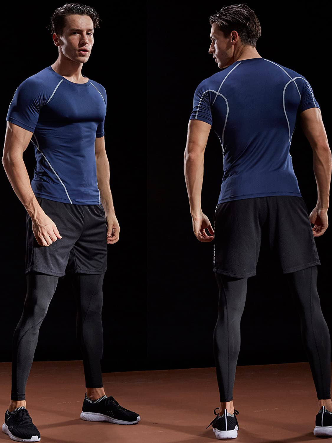 T-shirt de compression 2024 pour hommes Vêtements de sport d'été