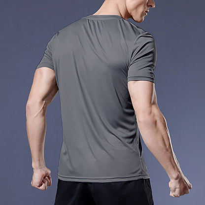 T-shirts de course pour hommes Fitness Compression Gym